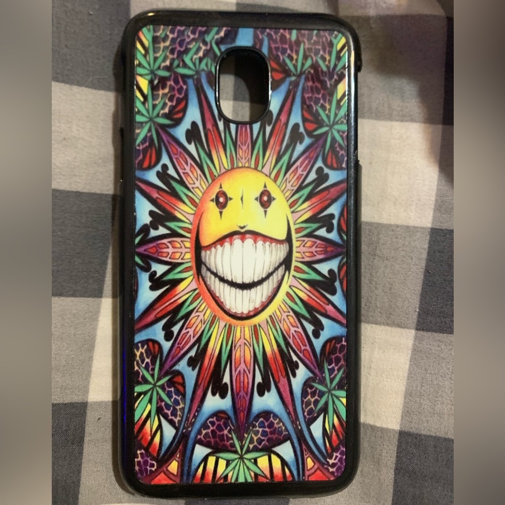 Psychedelic Smiley Sun Case